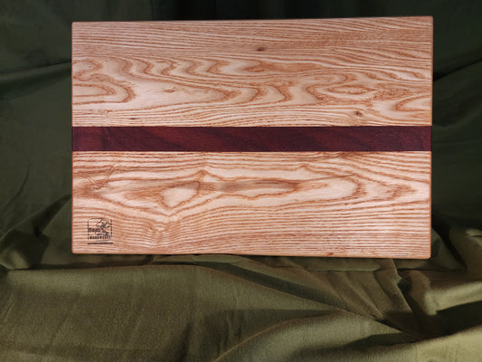Cutting Board — Ash/Padauk — 12×18×0.875