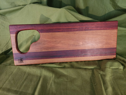 Charcuterie Board — Cherry/Padauk — 7×19×0.75