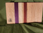 Bar Board — Ash/Purpleheart/Padauk — 6×10.75×0.5